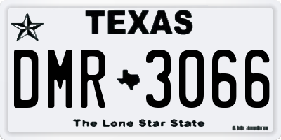 TX license plate DMR3066