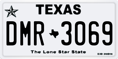 TX license plate DMR3069