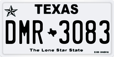 TX license plate DMR3083