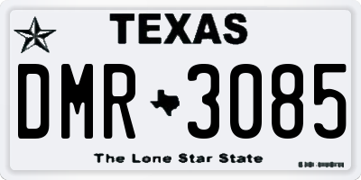 TX license plate DMR3085