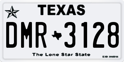 TX license plate DMR3128