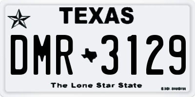 TX license plate DMR3129