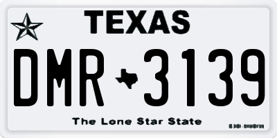 TX license plate DMR3139