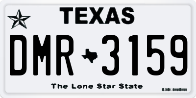 TX license plate DMR3159