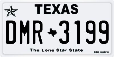 TX license plate DMR3199
