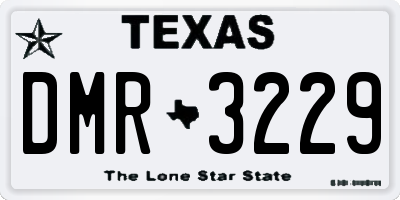 TX license plate DMR3229