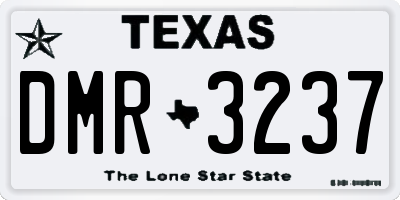 TX license plate DMR3237