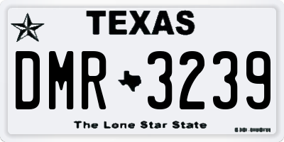TX license plate DMR3239