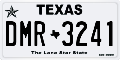 TX license plate DMR3241