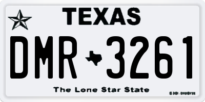 TX license plate DMR3261