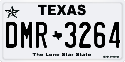 TX license plate DMR3264