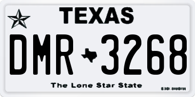 TX license plate DMR3268