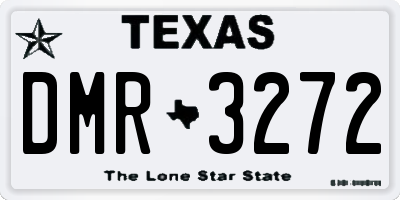 TX license plate DMR3272
