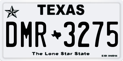 TX license plate DMR3275