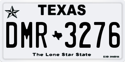 TX license plate DMR3276