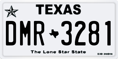 TX license plate DMR3281