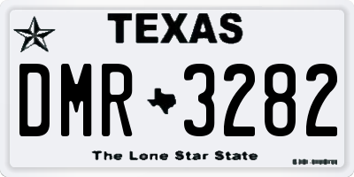 TX license plate DMR3282