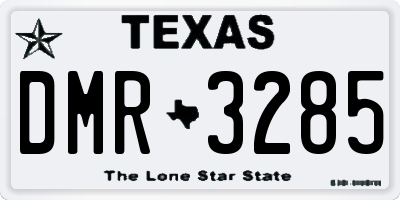 TX license plate DMR3285