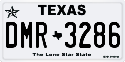 TX license plate DMR3286