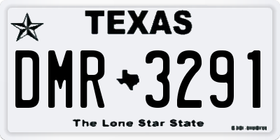 TX license plate DMR3291