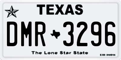 TX license plate DMR3296