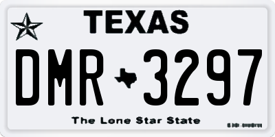 TX license plate DMR3297