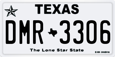 TX license plate DMR3306