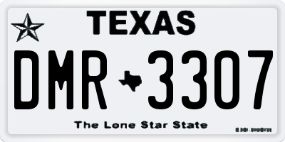 TX license plate DMR3307