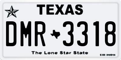 TX license plate DMR3318
