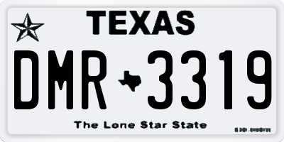 TX license plate DMR3319