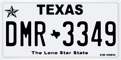 TX license plate DMR3349