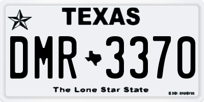 TX license plate DMR3370