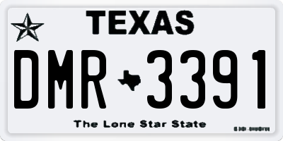 TX license plate DMR3391