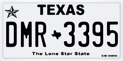 TX license plate DMR3395