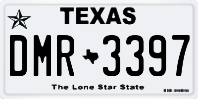 TX license plate DMR3397