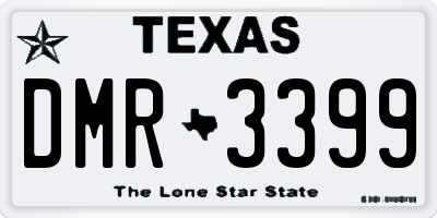 TX license plate DMR3399