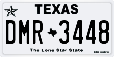 TX license plate DMR3448