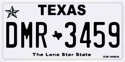 TX license plate DMR3459