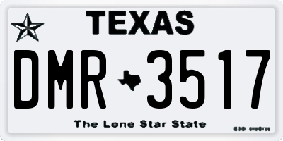 TX license plate DMR3517