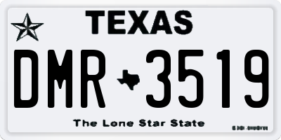 TX license plate DMR3519