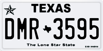 TX license plate DMR3595
