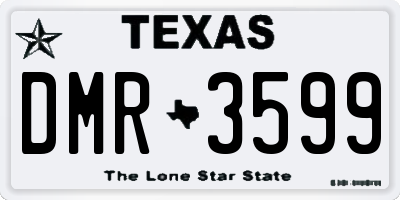 TX license plate DMR3599