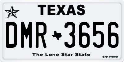 TX license plate DMR3656