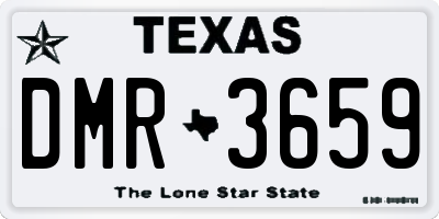 TX license plate DMR3659