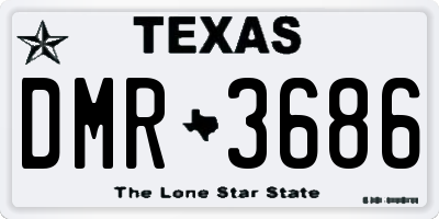 TX license plate DMR3686