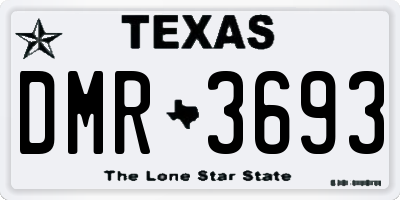 TX license plate DMR3693