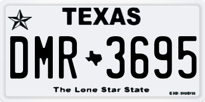 TX license plate DMR3695