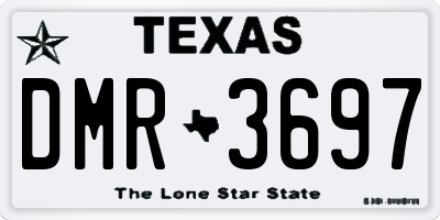 TX license plate DMR3697