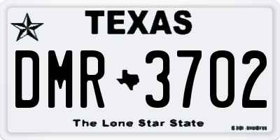 TX license plate DMR3702