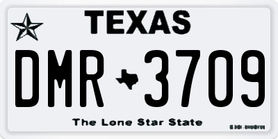 TX license plate DMR3709